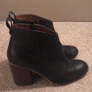 Black Leather Booties